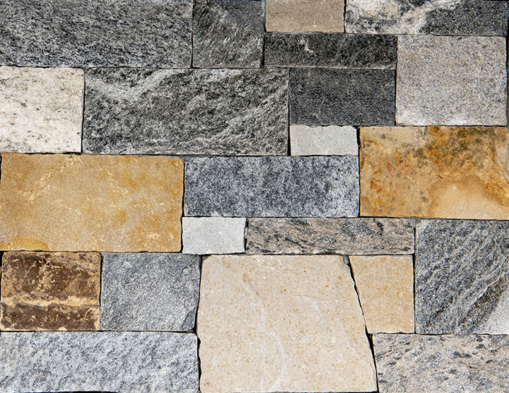 Broadwater Roughly Rectangular Swatch from Natural Facing Real Stone Veneer