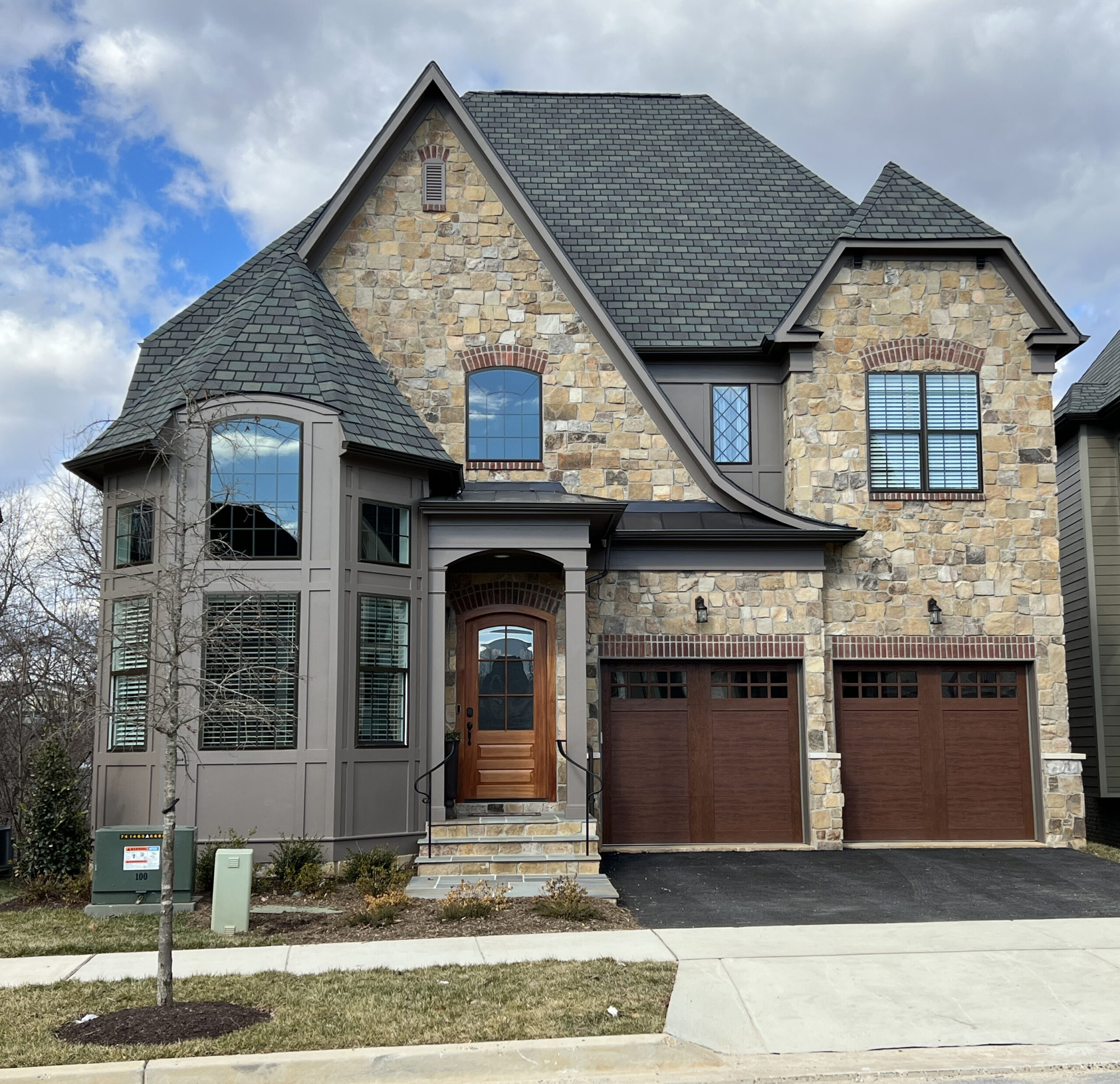 Natural Stone Veneer House