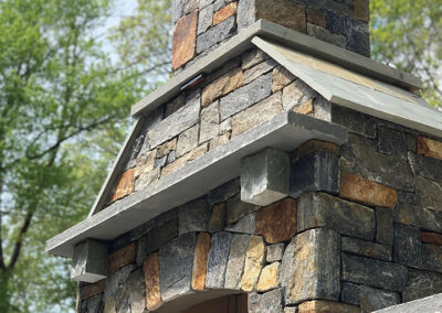 Chesapeake, Fireplace Project, Real Stone Veneer, Natural Stone Veneer, Sawn Thin Stone Veneer