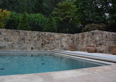 Kingston Pool Walls Project, Real Stone Veneer, Natural Stone Veneer, Sawn Thin Stone Veneer
