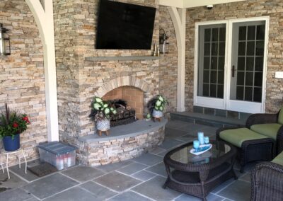 Finished Fireplace, Real Stone Veneer, Natural Stone Veneer, Sawn Thin Stone Veneer