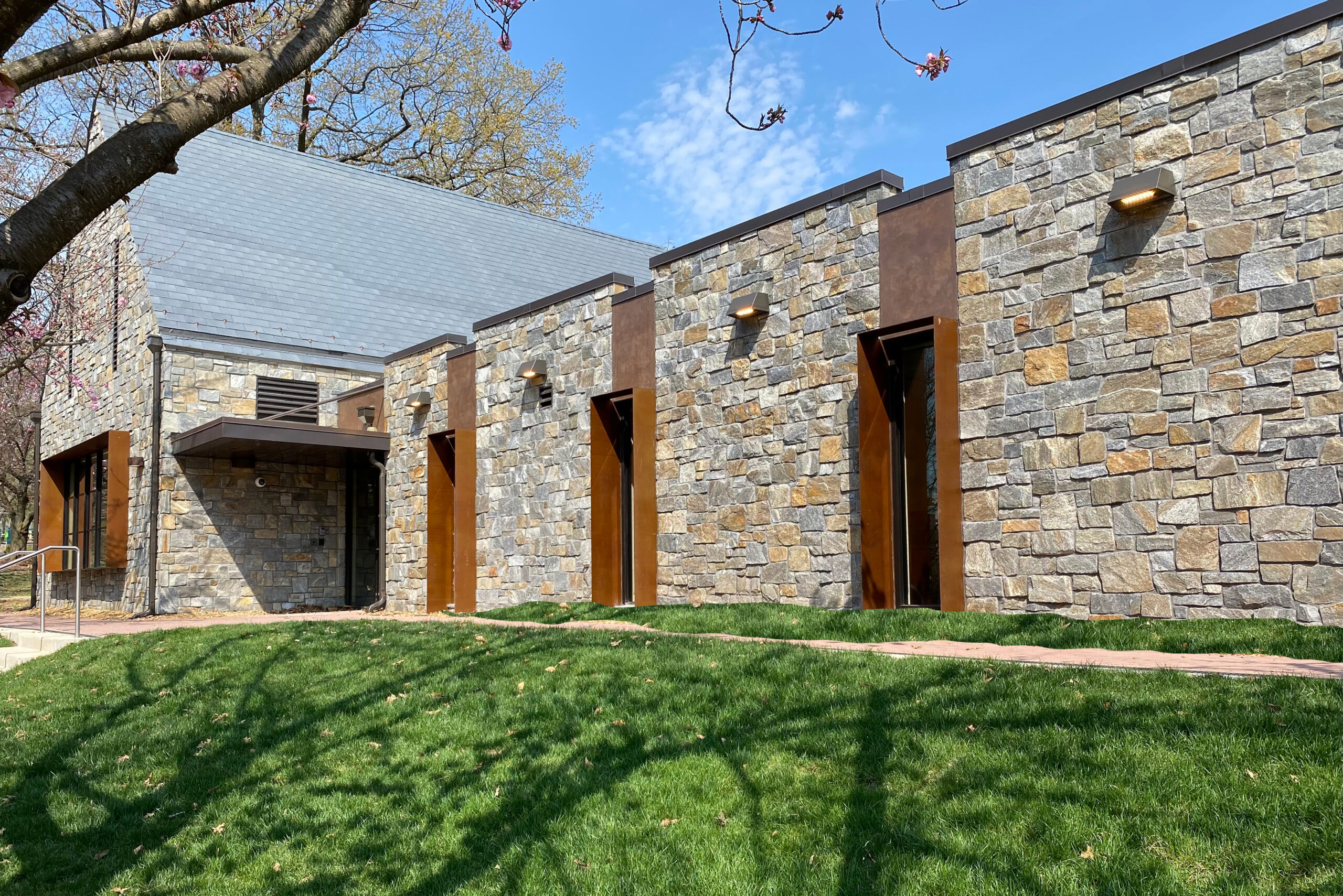 Natural Veneer Stone Commercial Building