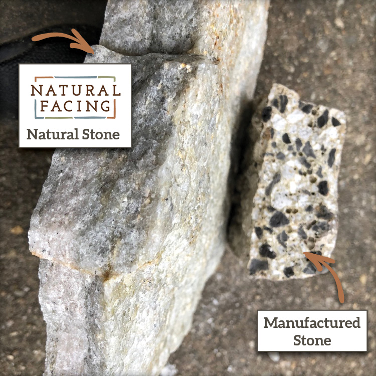 Natural Stone Veneer Compared to Manufactured Stone Veneer