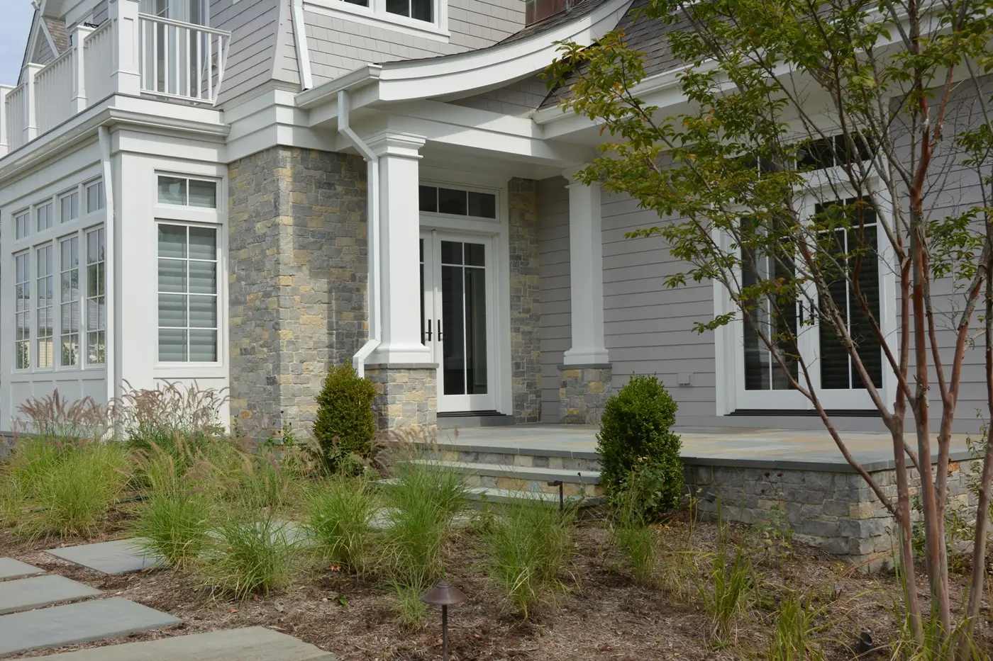 Using Stone to Enhance Covered Porches and Entryways