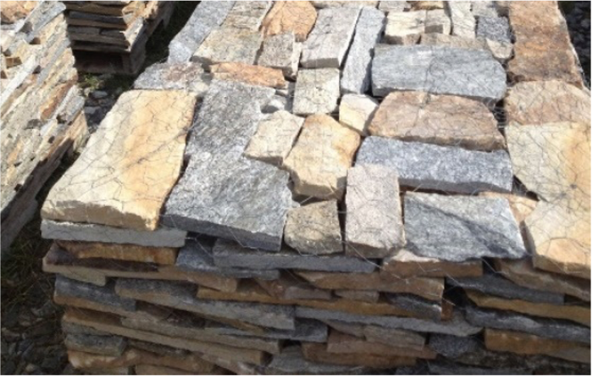 Stone Veneer on a palette for delivery