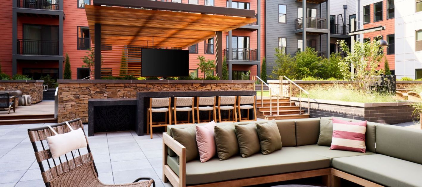 Jones Bridge Rustic Ledgestone outdoor lounge