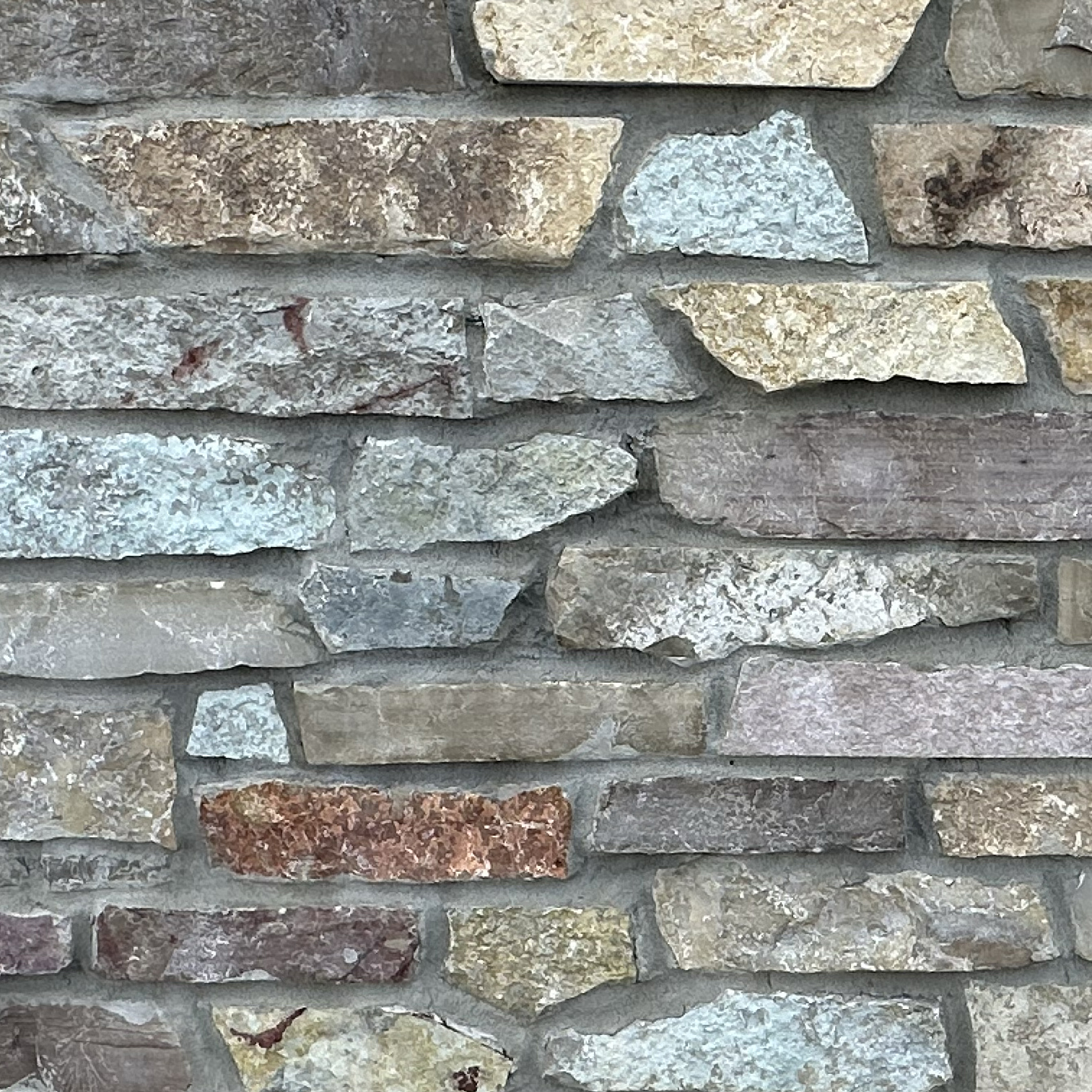 Natural Facing Cedarfield Ledgestone real stone veneer sample